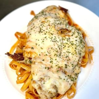 Grilled Chicken Parmesan with Tomato Sauce