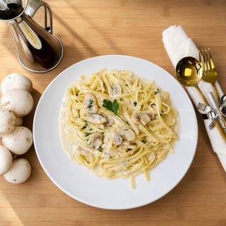 Mushrooms & Truffle Fettuccine