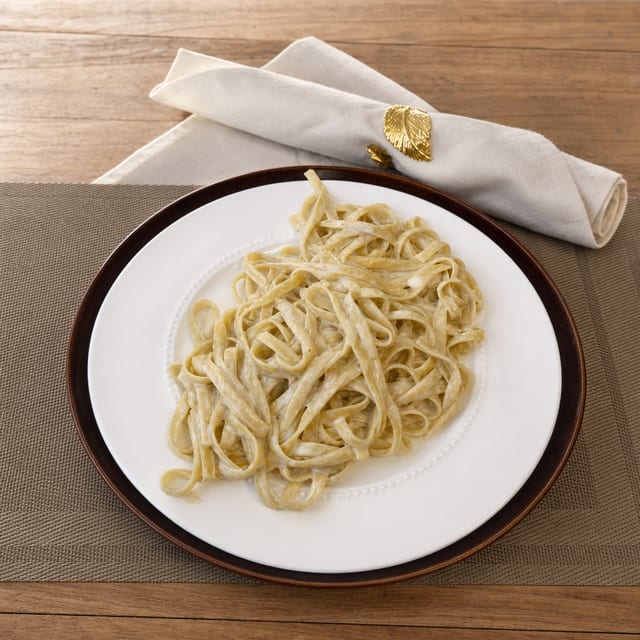 Blue Cheese and Parmesan Fettuccine.