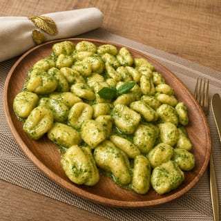 Gnocchi with Pesto Sauce