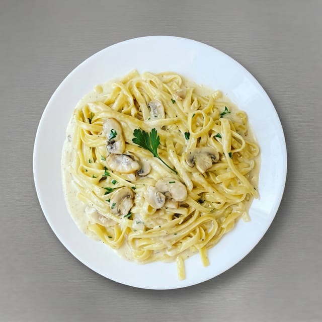 Mushrooms & Truffle Fettuccine.