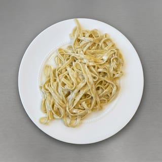 Blue Cheese and Parmesan Fettuccine
