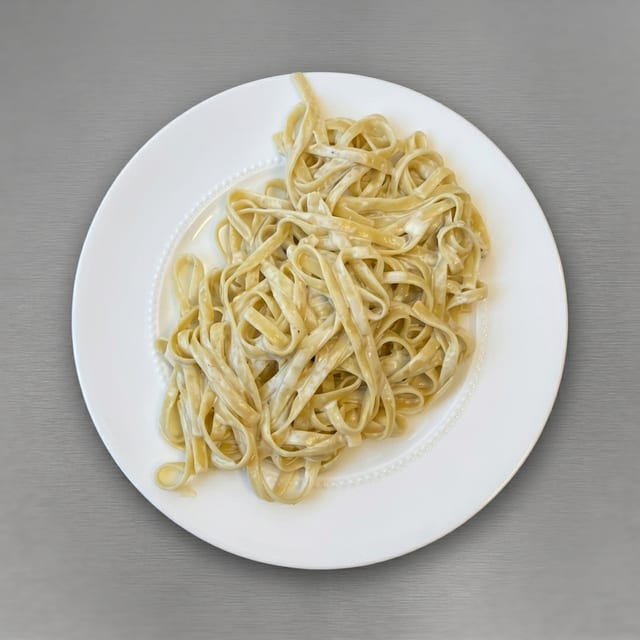 Blue Cheese and Parmesan Fettuccine.
